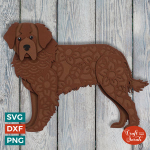 Newfoundland SVG | Layered Newfoundland Dog Cutting File