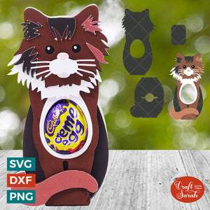 Norwegian Forest Egg Holder SVG | Easter Norwegian Forest Chocolate Egg Holder