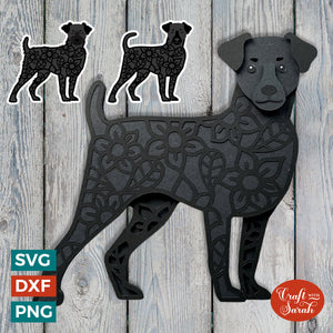 Patterdale SVG | Layered Patterdale Terrier Dog Cutting File
