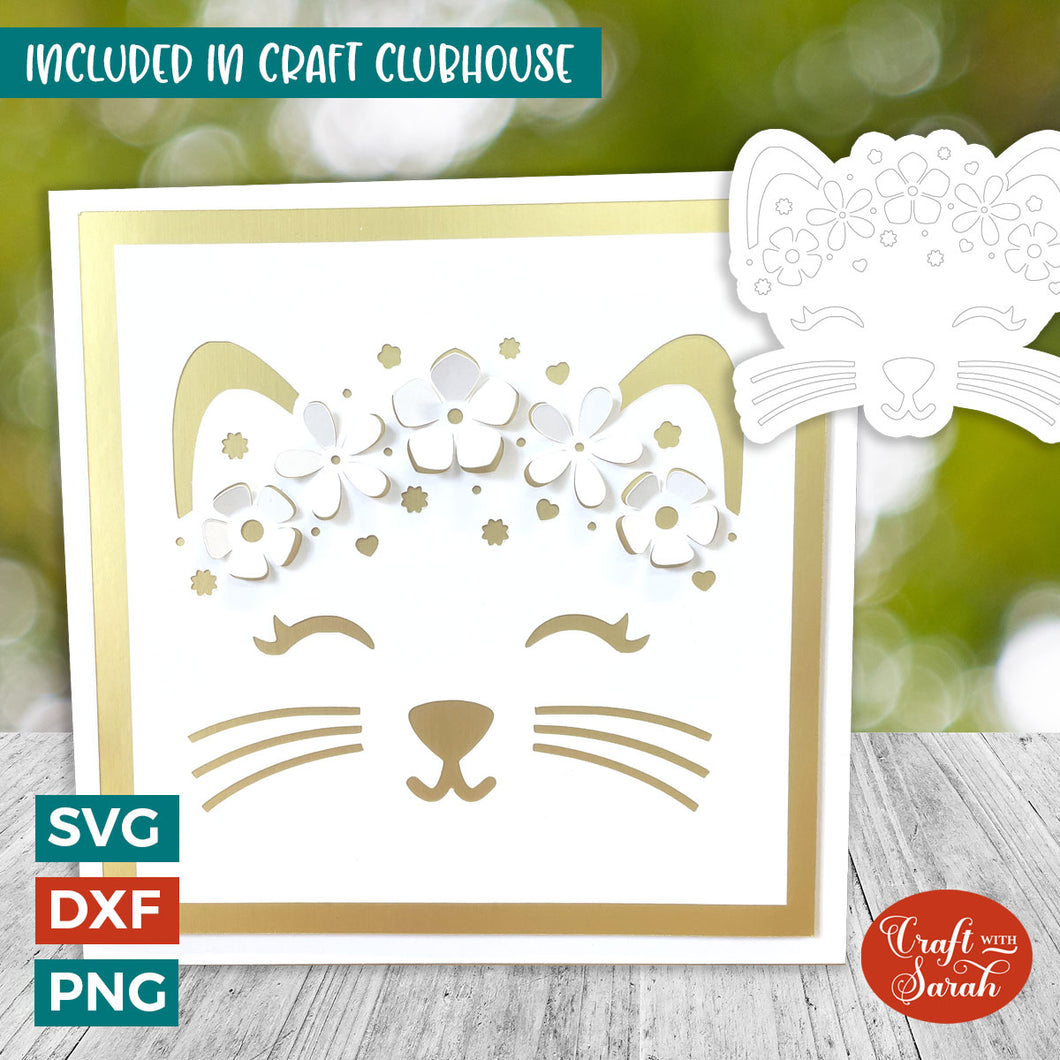 Popout Cat Crown Card | 