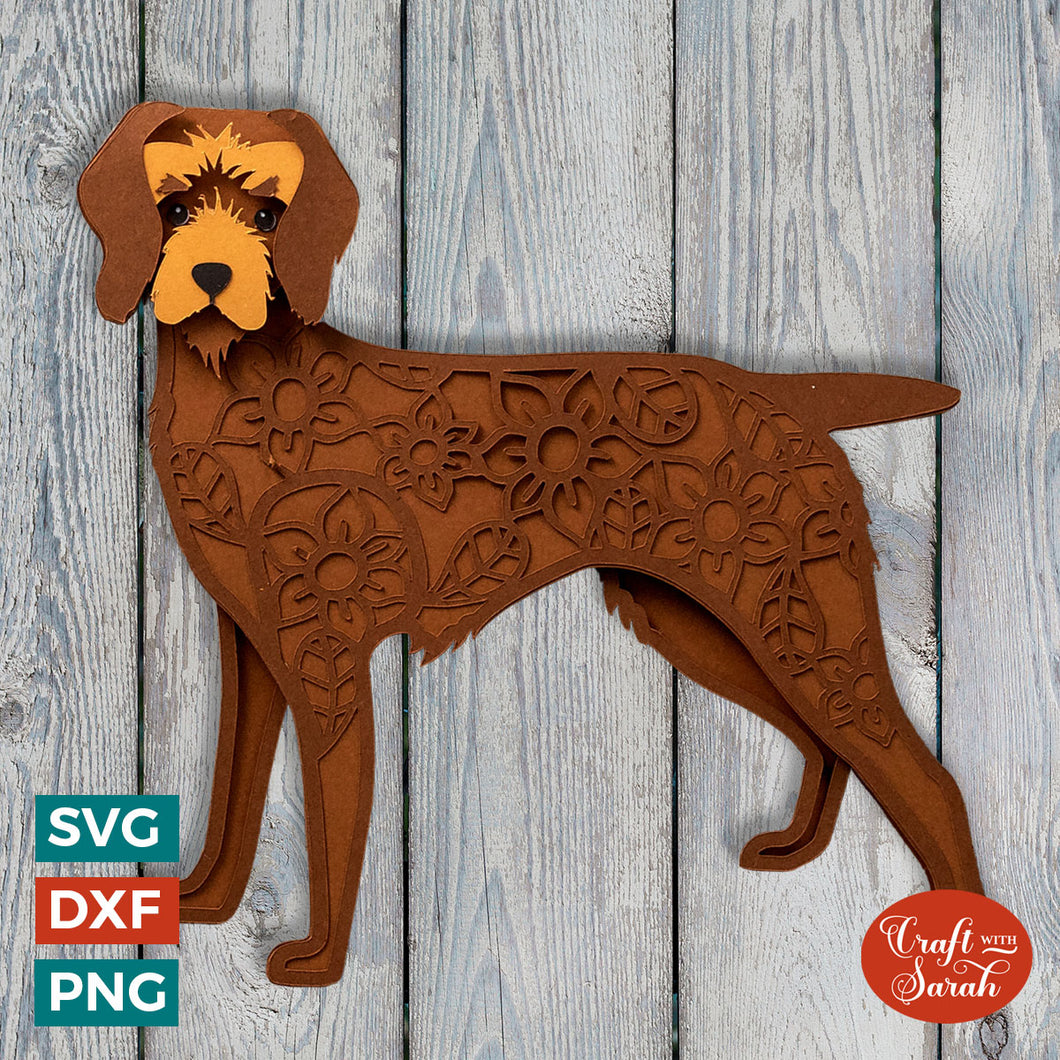 Pudelpointer SVG | Layered Pudelpointer Dog Cutting File