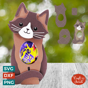 Ragdoll Egg Holder SVG | Easter Ragdoll Chocolate Egg Holder