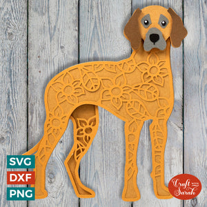 Rhodesian Ridgeback SVG | Layered Rhodesian Ridgeback Dog Cutting File