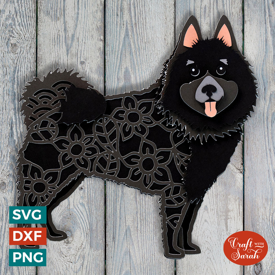 Schipperke SVG | Layered Schipperke Dog Cutting File