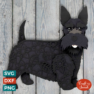 Scottie Dog SVG | Layered Scottish Terrier Cutting File