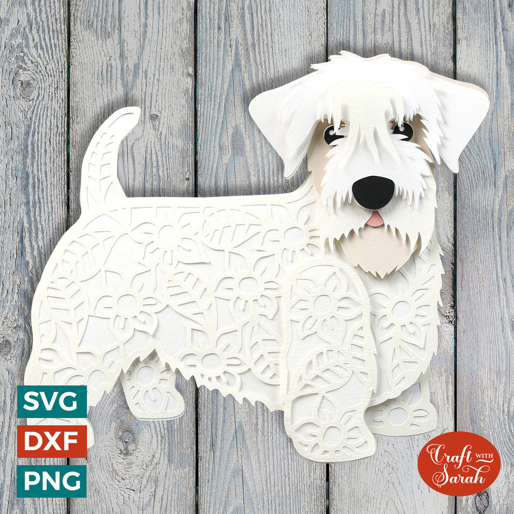 Sealyham Terrier SVG | Layered Sealyham Dog Cutting File