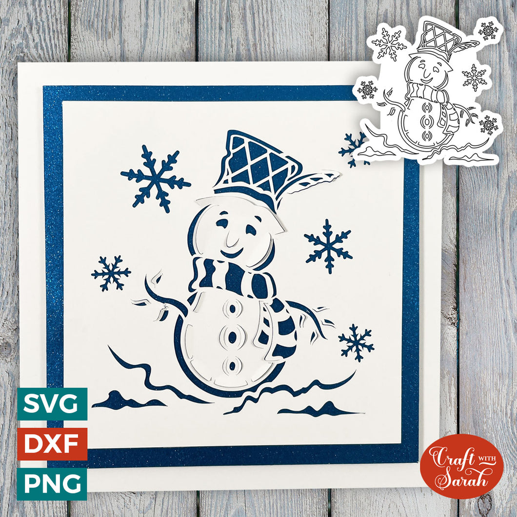 Winter Snowman Card | 