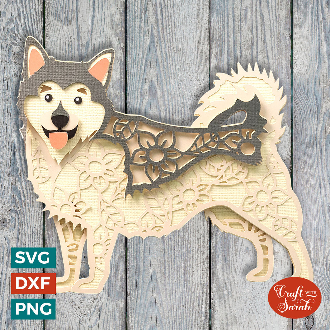Swedish Vallhund SVG | Layered Swedish Cow Dog Cutting File