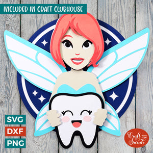 Tooth Fairy SVG | Layered Tooth Fairy Cutting File