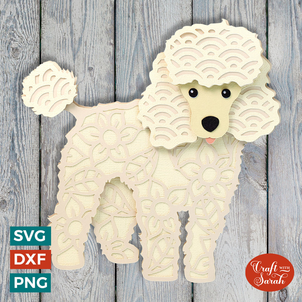 Poodle SVG | Layered Toy Poodle Dog Cutting File