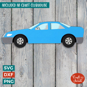 Car SVG | Cardstock Version