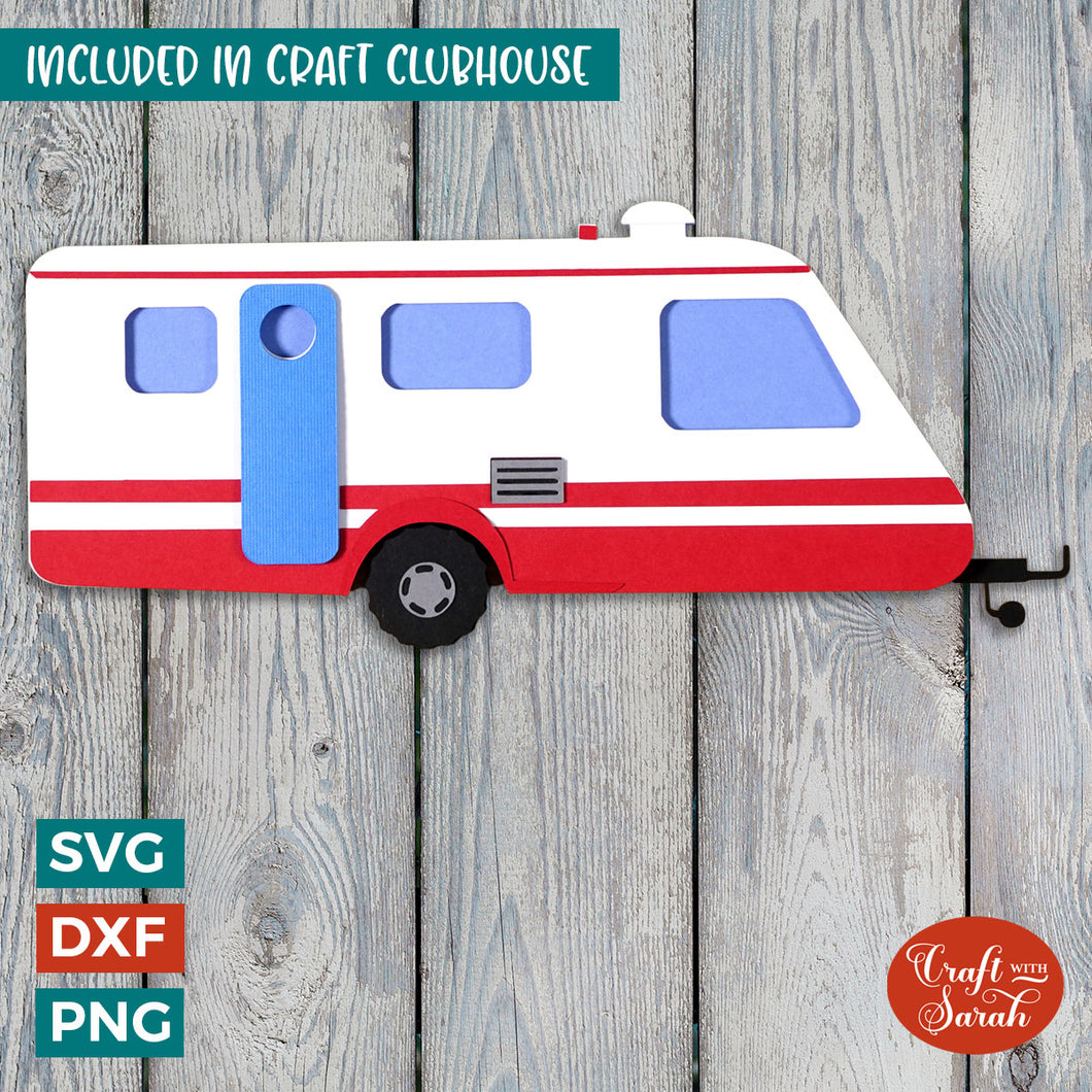 Caravan SVG | Cardstock Version