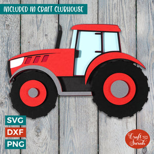 Tractor SVG | Cardstock Version
