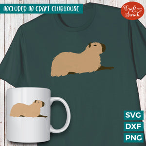 Capybara SVG | Vinyl Version