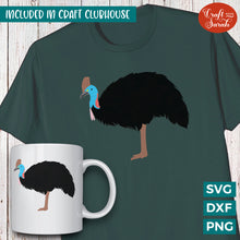 Load image into Gallery viewer, Cassowary SVG | Vinyl Version
