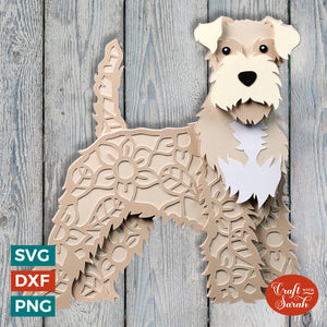 Soft Coated Wheaten Terrier SVG | Layered Wheaten Terrier Cutting File