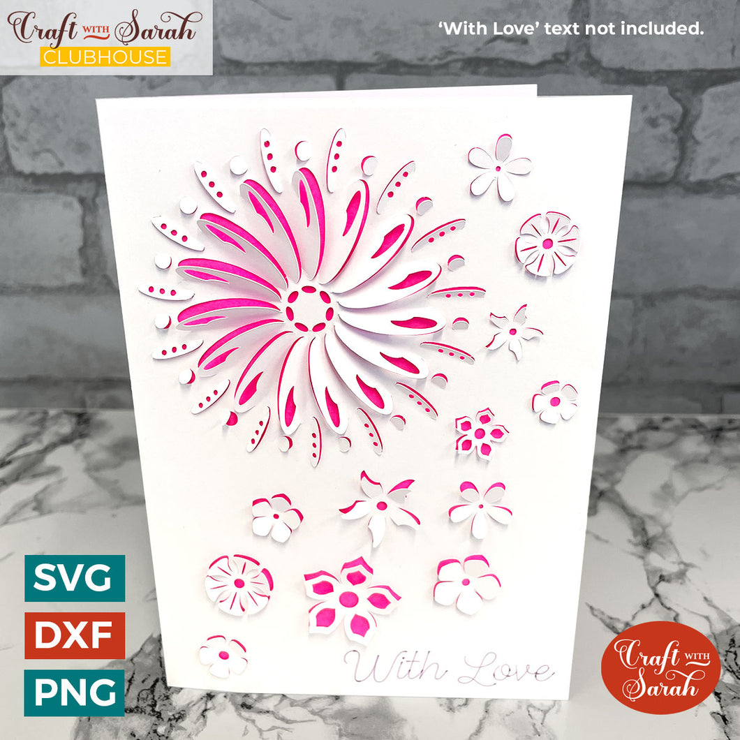 Popout Flowers Card | 