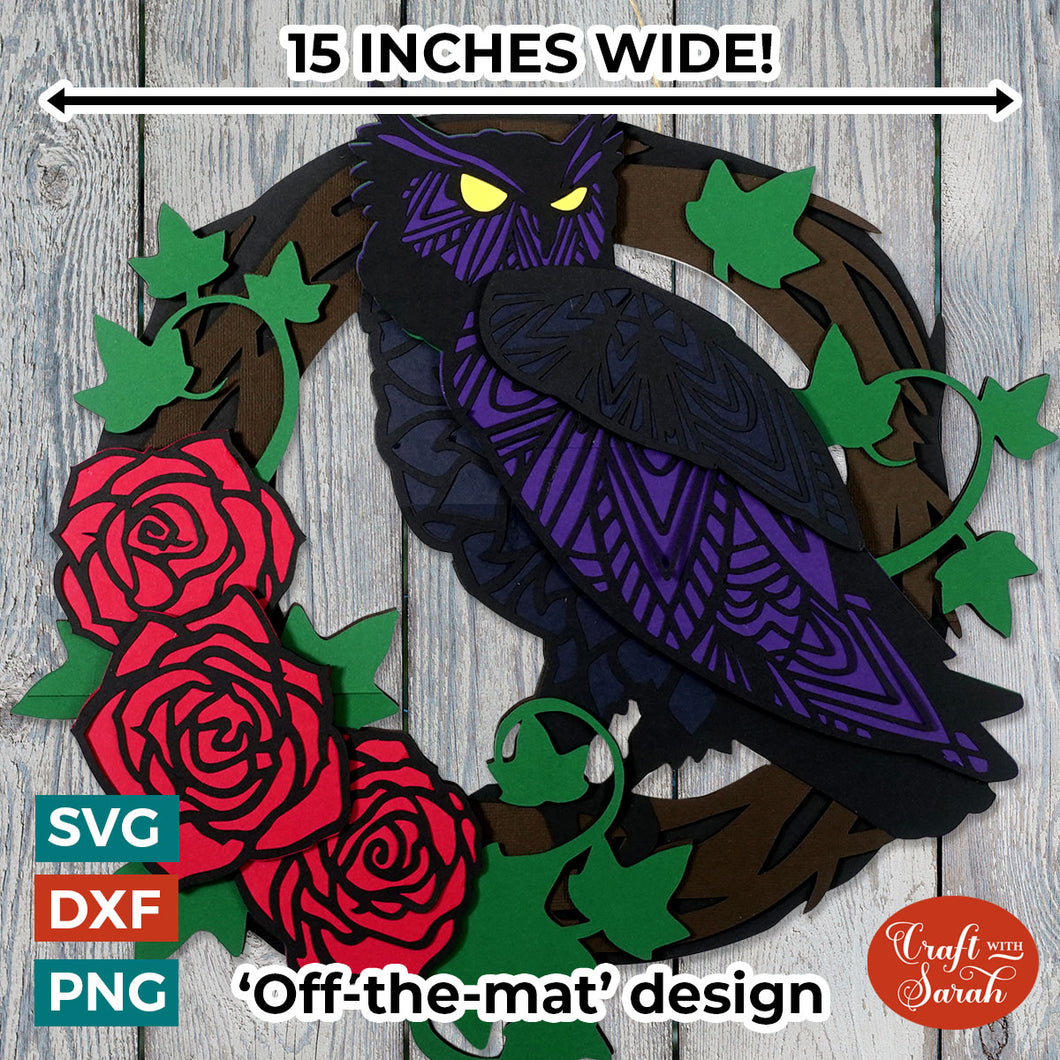 Halloween Wreath Layered SVG | Giant Off-the-Mat Wreath
