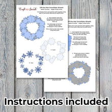 Load image into Gallery viewer, Snowflake Wreath Layered SVG | Giant Off-the-Mat Wreath
