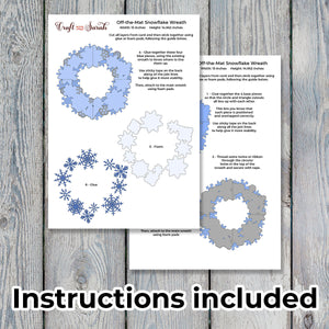 Snowflake Wreath Layered SVG | Giant Off-the-Mat Wreath