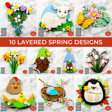 Load image into Gallery viewer, SPRING MEGA BUNDLE: Huge collection of Spring Themed Cutting Files
