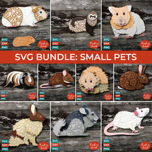 SVG BUNDLE: Layered Small Pets