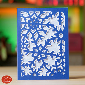 Pop Out Snowflake Card SVG | Pop Up Christmas Card Cutting File