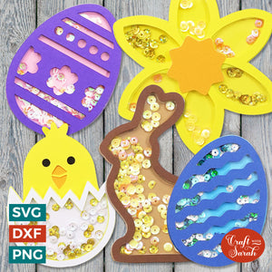 Easter Shaker Toppers | SVG for Shaker Cards - Five Different Designs!
